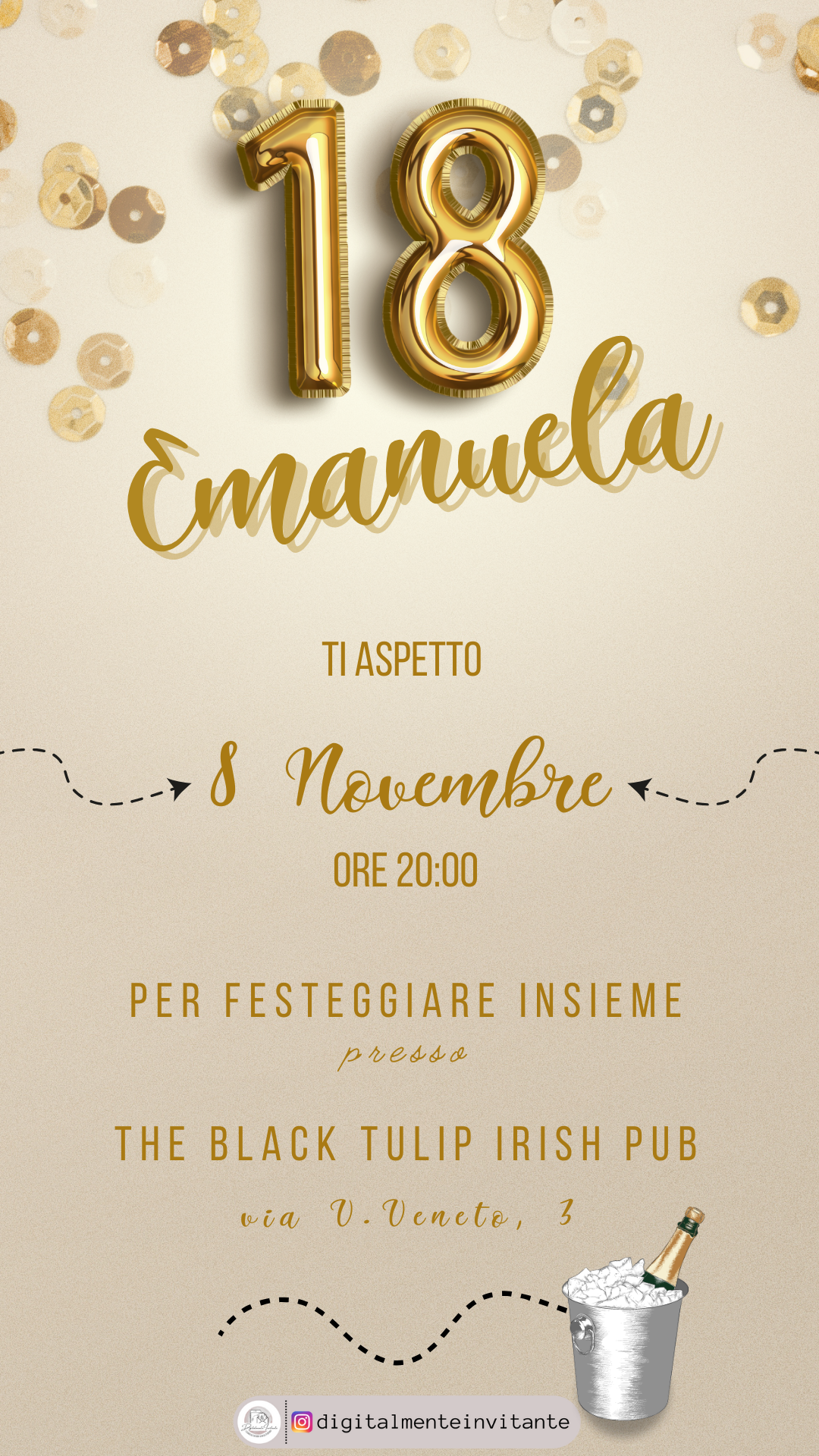 Invito compleanno 18 Anni