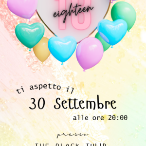 Invito compleanno 18 Anni