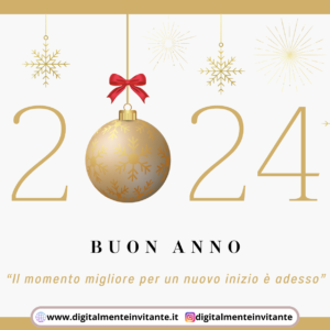 Biglietto auguri Buon anno