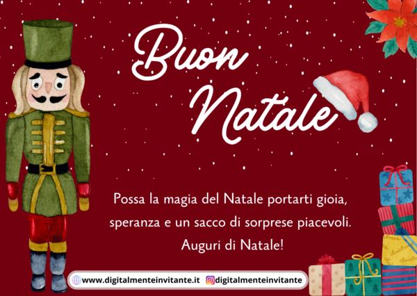 Biglietto auguri natale