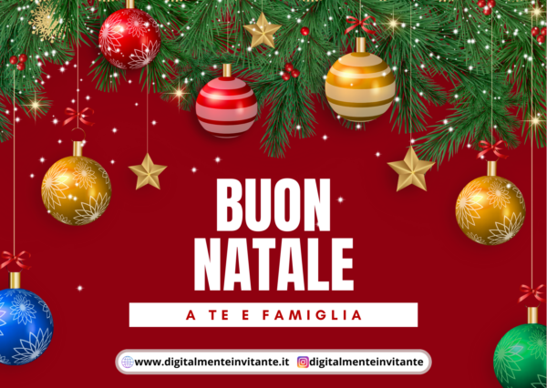 Biglietto auguri natale